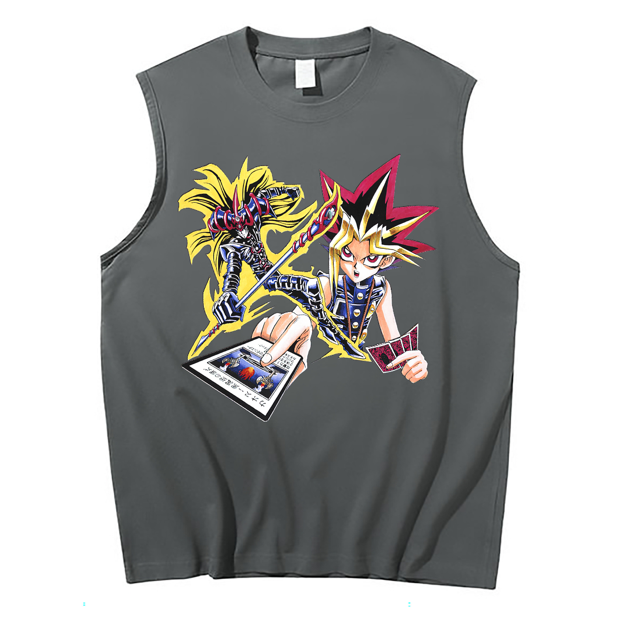 （画像用） 遊☆戯☆王 Yu-Gi-Oh! コットン100％タンクトップ（フロントプリント）